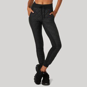 NWOT Alo Yoga Airbrush Winter Warm High Waist Moto Puffer Pant - Black, Size XXS